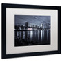 Trademark David Ayash "Jane's Carousel, Brooklyn Bridge" Art, White Matte W/Black Frame, 16" x 20" (65dcfd6be8837636b11a41fe_ud)