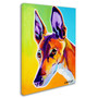Trademark DawgArt "Pharoah Hound Linus" Gallery-Wrapped Canvas Art, 14" x 19" (65dcfd6ce8837636b11a4213_ud)