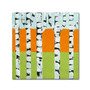 Trademark Fine Art Michelle Calkins 'Seasonal Birches - Spring' 14" x 14" Canvas Stretched (190836102549)