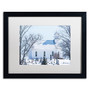 Trademark Fine Art ''A Rural Chapel'' by Kurt Shaffer 16" x 20" White Matted Black Frame (KS01090-B1620MF)