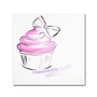 Trademark Fine Art 18" x 18" Wooden Frame Cupcake 2 (65dcfd84e8837636b11a4282_ud)