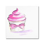 Trademark Fine Art 14" x 14" Wooden Frame Cupcake 4 (65dcfd91e8837636b11a42c1_ud)