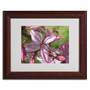 Trademark Monica Fleet "Refined Grace" Art, White Matte W/Wood Frame, 11" x 14" (65dcfd9ee8837636b11a42ff_ud)