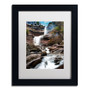 Trademark Fine Art ''Katerskill Fall'' by David Ayash 11" x 14" White Matted Black Frame (MA0638-B1114MF)