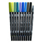 Tombow Dual Brush Landscape Palette Classic Drawing Pens, Assorted, 10/Pack (64468)