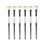 Dynasty Black Silver Fan Short Handle 6, 6/Pack (PK6-32830)