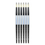 Dynasty Black Silver Round Short Handle 10, 6/Pack (PK6-32827)