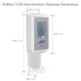 PURELL CS8 Automatic Wall Mounted Hand Sanitizer Dispenser, for PURELL CS8 1200 mL Hand Sanitizer Refills, White (7820-01)