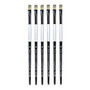 Dynasty Black Silver Bright Short Handle 8, 6/Pack (PK6-32806)