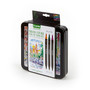 Crayola Brush & Detail Dual Tip Markers, Brush Tip/Ultra Fine Tip, 16/Pack (58-6501)
