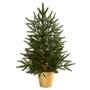 Nearly Natural 5370 Christmas Tree Golden in Planter (65dd059fe8837636b11a808a_ud)