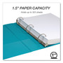 Samsill Earth's Choice 1 1/2" 3-Ring View Binders, Teal, 2/Pack (SAMMP286577)