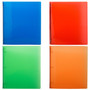 JAM Paper 3/4" 3-Ring Non-View Binders, Assorted, 4/Pack (750T1RGBOR)