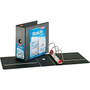 Cardinal XtraLife ClearVue Heavy Duty 5" 3-Ring Non-View Binders, D-Ring, Black (26351CB)