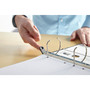 Bindertek Premium 3" 3-Ring Non-View Binders, D-Ring, White (3XLN-WH)