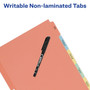Avery Plain Tab Write-On Paper Dividers, 5 Tabs, Multicolor, 36 Sets/Pack (11508)
