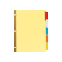 Avery Big Tab Insertable Buff Paper Dividers, 5-Tab, Assorted Colors, 48 Sets/Carton (11109)