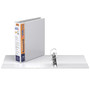 Stride QuickFit 2" 3-Ring View Binders, D-Ring, White (89030)