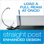 Cardinal ExpressLoad ClearVue Lock Heavy Duty 4" 3-Ring View Binders, D-Ring, White (49140)