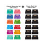 Excello Global Products Adhesive Monthly Tabs, Assorted Colors, 12 Tabs/Set, 2 Sets/Pack (GPP-0077-S)