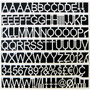 MasterVision Plastic Letters, Numbers & Symbols, White, 1", 270/Pack (BVCCAR1002)