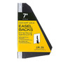 Lineco Single Wing Self-Stick Easel Backs, Size 7", Black, 100 Per Pack (PK4-328-3330)