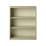 Hirsh HL8000 Series 42"H 3-Shelf Bookcase with Adjustable Shelves, Putty Steel (21989)