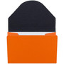 JAM PAPER Matte Business Card Case with Flap, Orange (369032736)