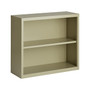 Hirsh HL8000 Series 30"H 2-Shelf Bookcase with Adjustable Shelf, Putty Steel (21986)