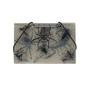 JAM Paper® Plastic Business Card Holder Case, Clear Black Bugs Design, 100/Pack (33667487B)