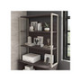Bush Business Furniture Hybrid 4-Shelf 71"H Tall Etagere Bookcase, Storm Gray (HYB023SG)