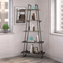 Bush Furniture Refinery A Frame 71.85"H 5-Shelf Etagere Bookshelf, Rustic Gray (RFB132RG-03)