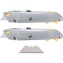 Heavy Duty Metal Utility Knife, Retractable and Carton Sizer,  (12/case)