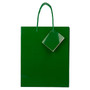 JAM Paper 10" x 8" x 4" Paper Gift Bags, Green, 6 Bags/Pack (672GLgra)