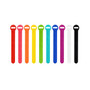 Wrap-It Storage Cable Ties, 5" x 0.5", Assorted Colors, 20/Pack (420-5MC)