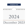 2024 AT-A-GLANCE 12" x 27" Three-Month Wall Calendar, White/Black (SW115-28-24)