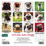 2024 Willow Creek Pug Mugs 7" x 7" Monthly Wall Calendar, Multicolor (36921)