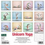 2024 Willow Creek Unicorn Yoga 12" x 12" Monthly Wall Calendar, Multicolor (35719)