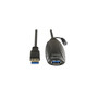 Plugable USB3-10M-D 32' USB 3.0 Type A to Type B Power Extension Cord, Black (65dd116ee8837636b11ac86e_ud)