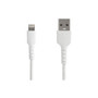 StarTech.com 6.6 ft USB Lightning, White (RUSBLTMM2M)