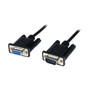 StarTech 2m Black DB9 RS232 Serial Null Modem Cable F/M (SCNM9FM2MBK)