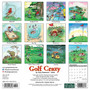 2024 Willow Creek Golf Crazy Cartoon 12" x 12" Monthly Wall Calendar, Multicolor (33746)