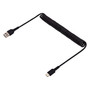 StarTech.com 3.3ft USB-A to USB-C Heavy Duty Coiled Cable, Male to Male, Charge/Sync, Black (R2ACC-1M-USB-CABLE)
