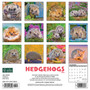 2024 Willow Creek Press Hedgehogs Wall Calendar 12" x 12" (33906)