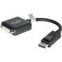 Cables to Go 8in DisplayPort™ to Single Link DVI-D Adapter Converter for Laptops and PCs, Black (54321)