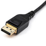 StarTech.com 6.6ft Mini DisplayPort (mDP) to DisplayPort (DP) Cable Adapter, 8K 60Hz Audio/Video Cord, M/M, Black (DP14MDPMM2MB)