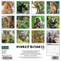 2024 Willow Creek Monkey Business 12" x 12" Monthly Wall Calendar, Multicolor (37430)