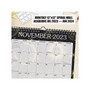 2023-2024 Willow Creek Celestial Soul 12" x 12" Academic Monthly Wall Calendar, Black/Gold (37195)