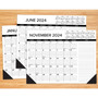 2024 Willow Creek Press Black & White 2024 22" x 17" Large Monthly Deskpad Calendar for Wall or Desk (38826)