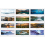 2024 House of Doolittle Scenic 8" x 17" Three-Month Wall Calendar (3636-24)